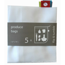 custom and cheap polyester mesh drawstring shopping bag